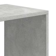 Библиотека, бетонно сива, 66x31x112 см, инженерно дърво