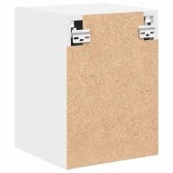 гараж стена шкафове, 2 бр, бели, инженерно дърво