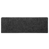 Изтривалки за стълби, самозалепващи се, 30 бр., 65x21x4 см, тъмносиви, с правоъгълен кант