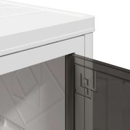 Кутия за съхранение с колела на 3 нива 75 L 64x39,5x110,5 cm