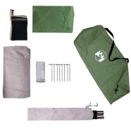 Къмпинг палатка, 1-местна, зелена, водоустойчива