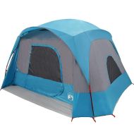 Семейна палатка кабина, 6-местна, синя, водоустойчива