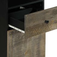 Шкаф за баня 38x33x160 см масивно мангово дърво