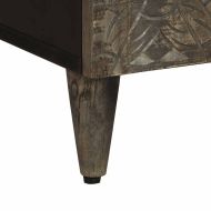 Шкаф за баня 38x33x160 см масивно мангово дърво