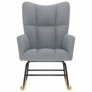 Люлеещ стол, светлосив, текстил