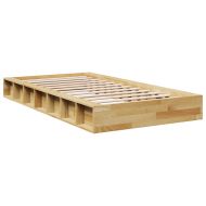 Рамка за легло без матрак 80x200 см Дъб от масивна дървесина