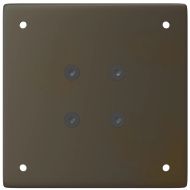 Крака за бар маса, 4 бр., естествена стомана, 110-112 см, стомана