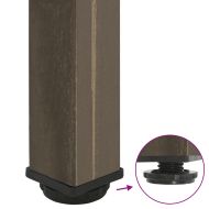 Крака за бар маса, 4 бр., естествена стомана, 110-112 см, стомана