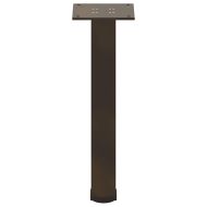 Крака за масичка за кафе, 4 бр., естествена стомана, 42-44 см, стомана