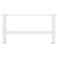 Крака за масичка за кафе, бели, 2 бр., 60 x (30-31) см, стомана