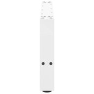 Крака за масичка за кафе, бели, 2 бр., 60 x (30-31) см, стомана