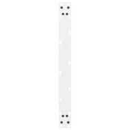 Крака за масичка за кафе, бели, 2 бр., 60 x (30-31) см, стомана