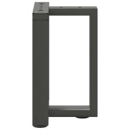 Крака за масичка за кафе, Т-образни, 2 бр., антрацит, 38x25x(42-43) см, стомана