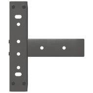 Крака за масичка за кафе, Т-образни, 2 бр., антрацит, 38x25x(42-43) см, стомана