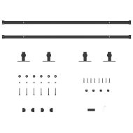 Комплект плъзгащи се врати за шкафове 213 см въглеродна стомана