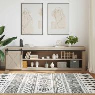 Комплект плъзгащи се врати за шкафове 213 см въглеродна стомана