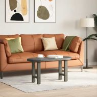 Крака за масичка за кафе, антрацит, 2 бр., 38 x (42-43) см, стомана