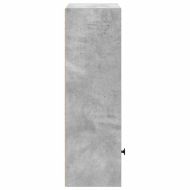 Библиотека, бетонно сива, 31x24x77 см, инженерно дърво