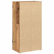 Библиотека, старо дърво, 40x24x77 см, инженерно дърво