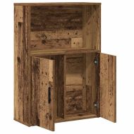 Библиотека, старо дърво, 60x24x85 см, инженерно дърво