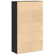 Библиотека, Черен дъб, 60x24x101,5 см, инженерно дърво
