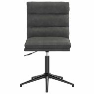 Трапезни столове, 2 бр, черни, изкуствена кожа