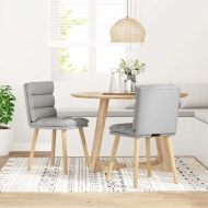 Трапезни столове 2 бр Cloud сив плат