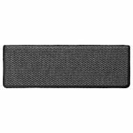 Самозалепващи стелки за стълби сизал 30 бр 65x21x4 см антрацит