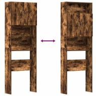 Шкаф за пералня, опушен дъб, 64x24x190 см, ПДЧ