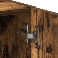 Шкаф за пералня, опушен дъб, 64x24x190 см, ПДЧ