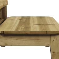 Градински столове 2 бр. 60x52,5x72 cm Импрегнирано дърво Бор