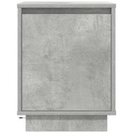 Нощни шкафчета с LED осветление 2 бр., бетонно сиво 38x34x50 cm