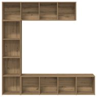 Книжни шкафове 3 бр Artisan Oak Engineered Wood