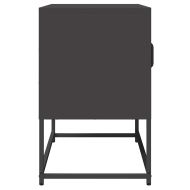 ТВ шкаф черен 68x39x60,5 cm Студено валцувана стомана