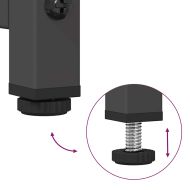 ТВ шкаф черен 68x39x60,5 cm Студено валцувана стомана