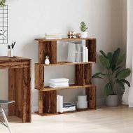 Шкаф за книги от старо дърво 80x24x96 cm Инженерна дървесина