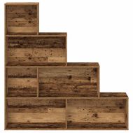 Шкаф за книги от старо дърво 157x24x160 cm Инженерна дървесина