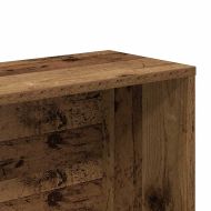 Шкаф за книги от старо дърво 157x24x160 cm Инженерна дървесина