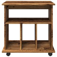 Шкаф за търкаляне от старо дърво 60x45x60cm Инженерна дървесина