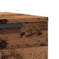 Стенно нощно шкафче от старо дърво 34x30x20 cm