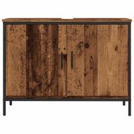 Шкаф за мивка за баня от старо дърво 60x33x60 cm