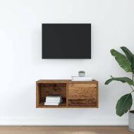 ТВ шкаф Старо дърво 60x31x25,5 cm Инженерна дървесина