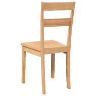 трапезни столове 2 бр. естествена масивна дървесина гума