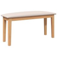 Пейка 90 cm Масивна дървесина Гума