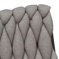 Въртящ се офис стол, светлосив, текстил