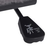 Въртящ се офис стол Тъмно сив къдрав вълнен плат