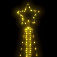 LED коледна елха 483 светодиода топло бяло 240 см