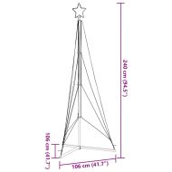 LED коледна елха 483 светодиода топло бяло 240 см