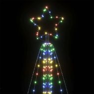 LED коледна елха 861 светодиода Цветни 478 см