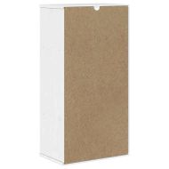 Страничен шкаф ODDA White 40x24x79 cm Масивна дървесина Бор